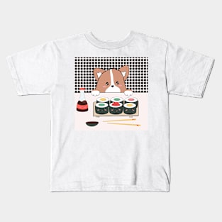 Sushi corgie Kids T-Shirt